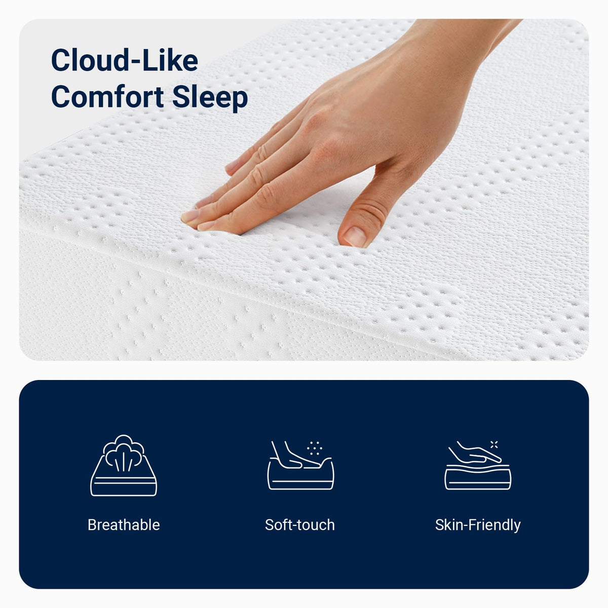 6 Inch Gel Memory Foam Twin Mattress W37361