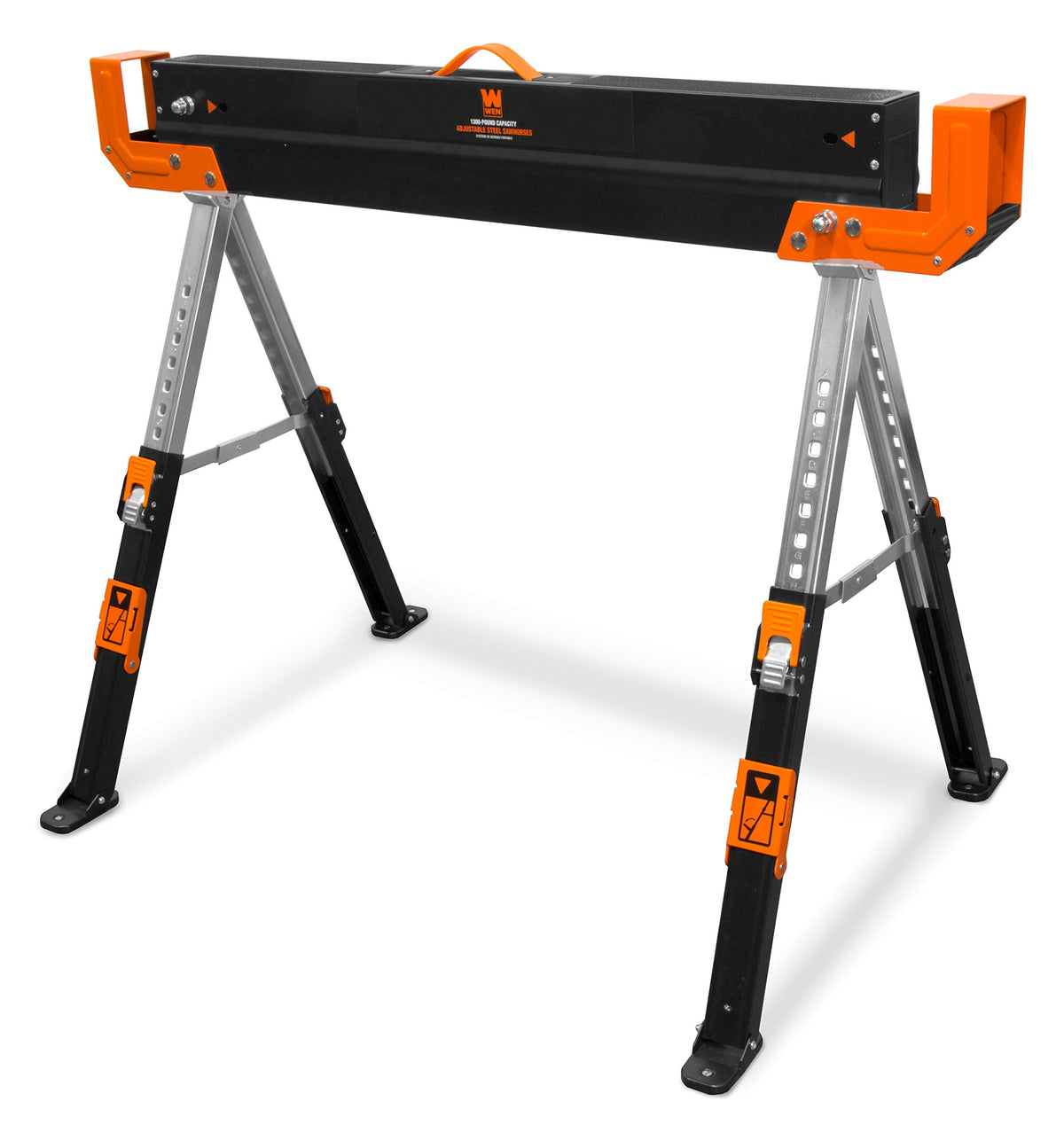 Steel Saw Horse Set and 6" Quick Release Track Saw Clamps U21490