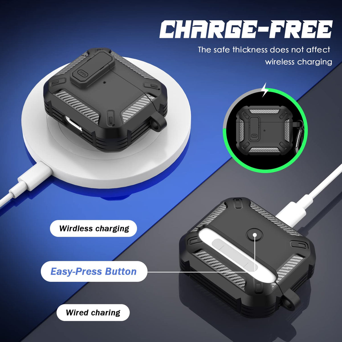 Black AirPods 3rd Generation Case M3399