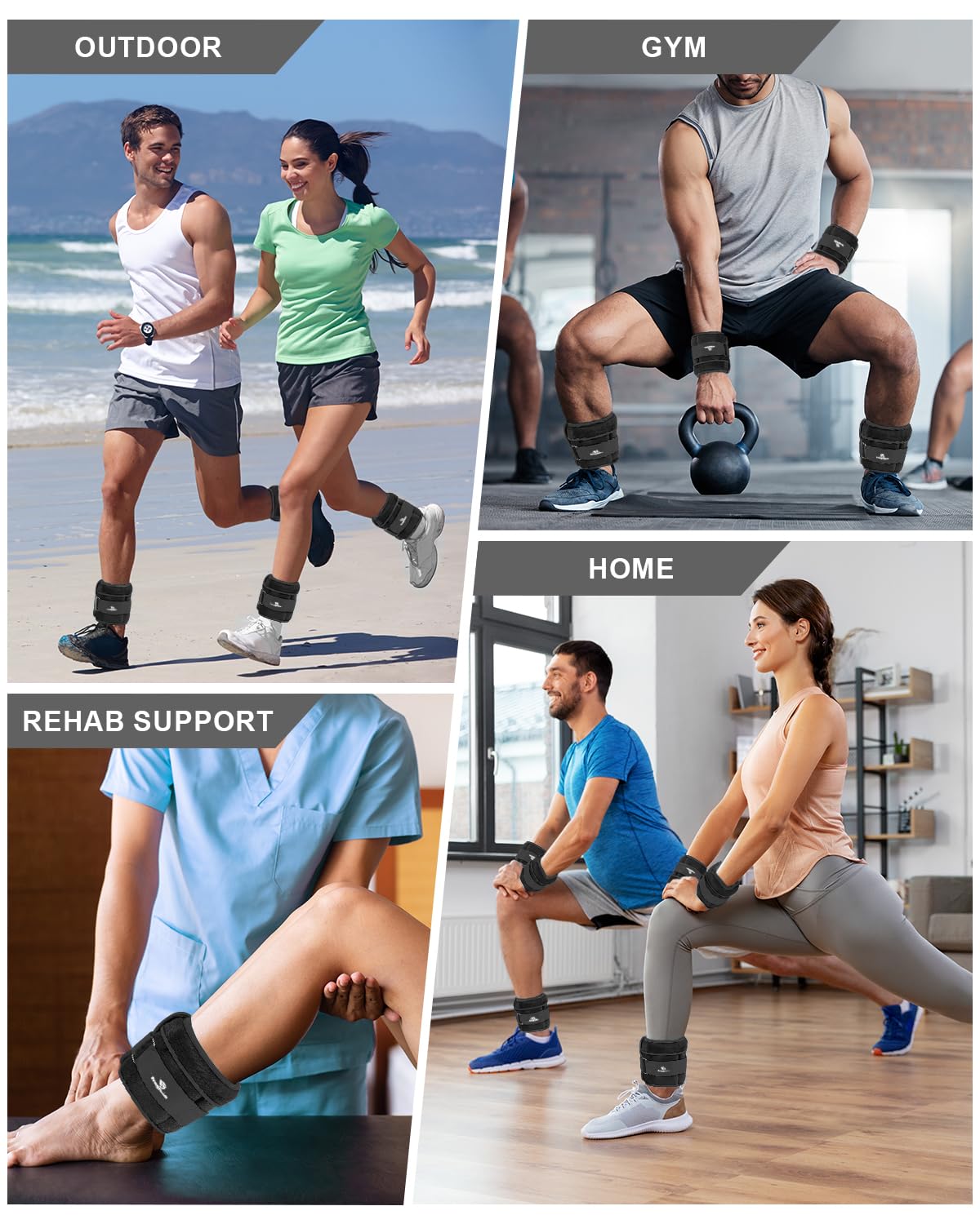 Adjustable Ankle Weights with Removable Weight K56810