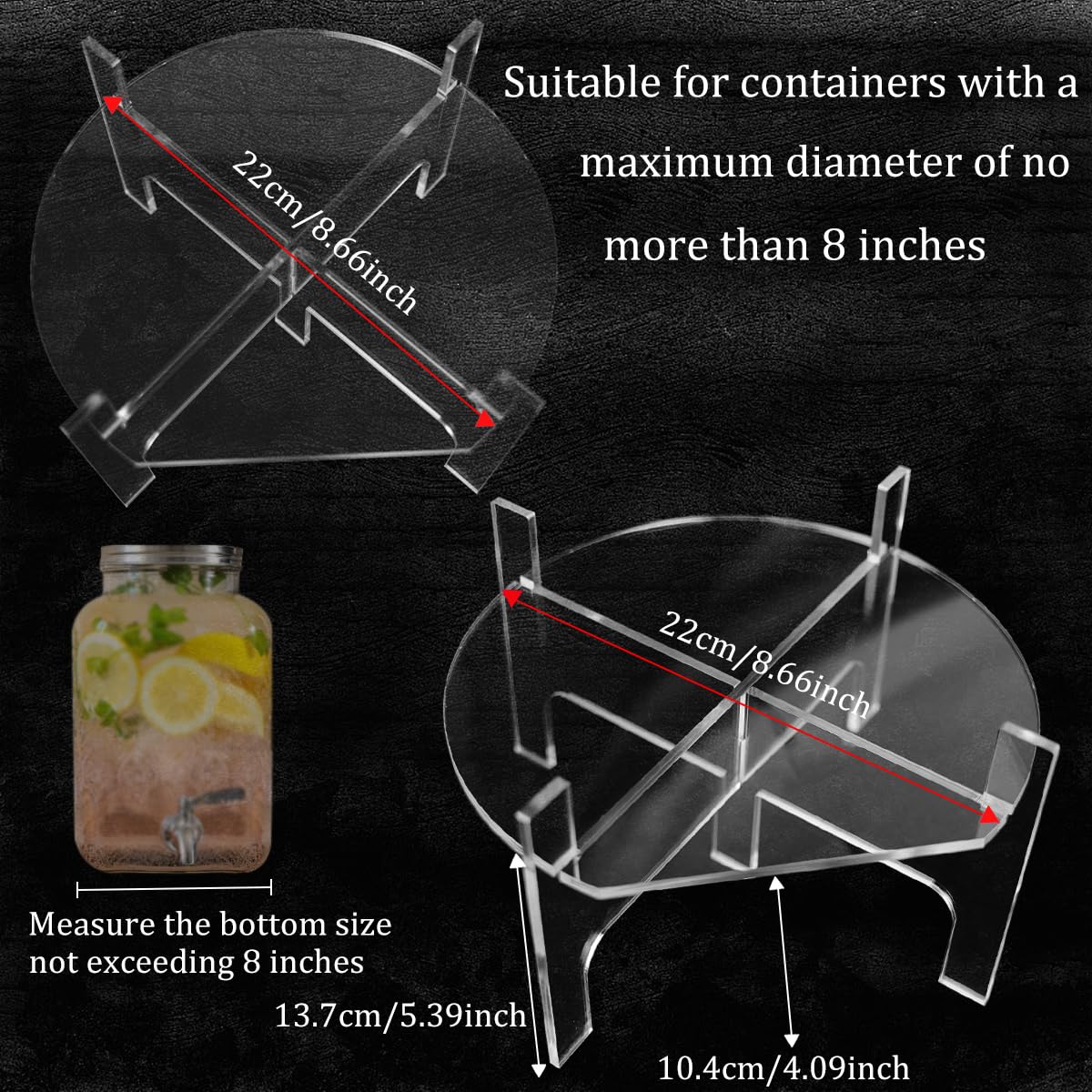 Acrylic Beverage Dispenser Stand O21181