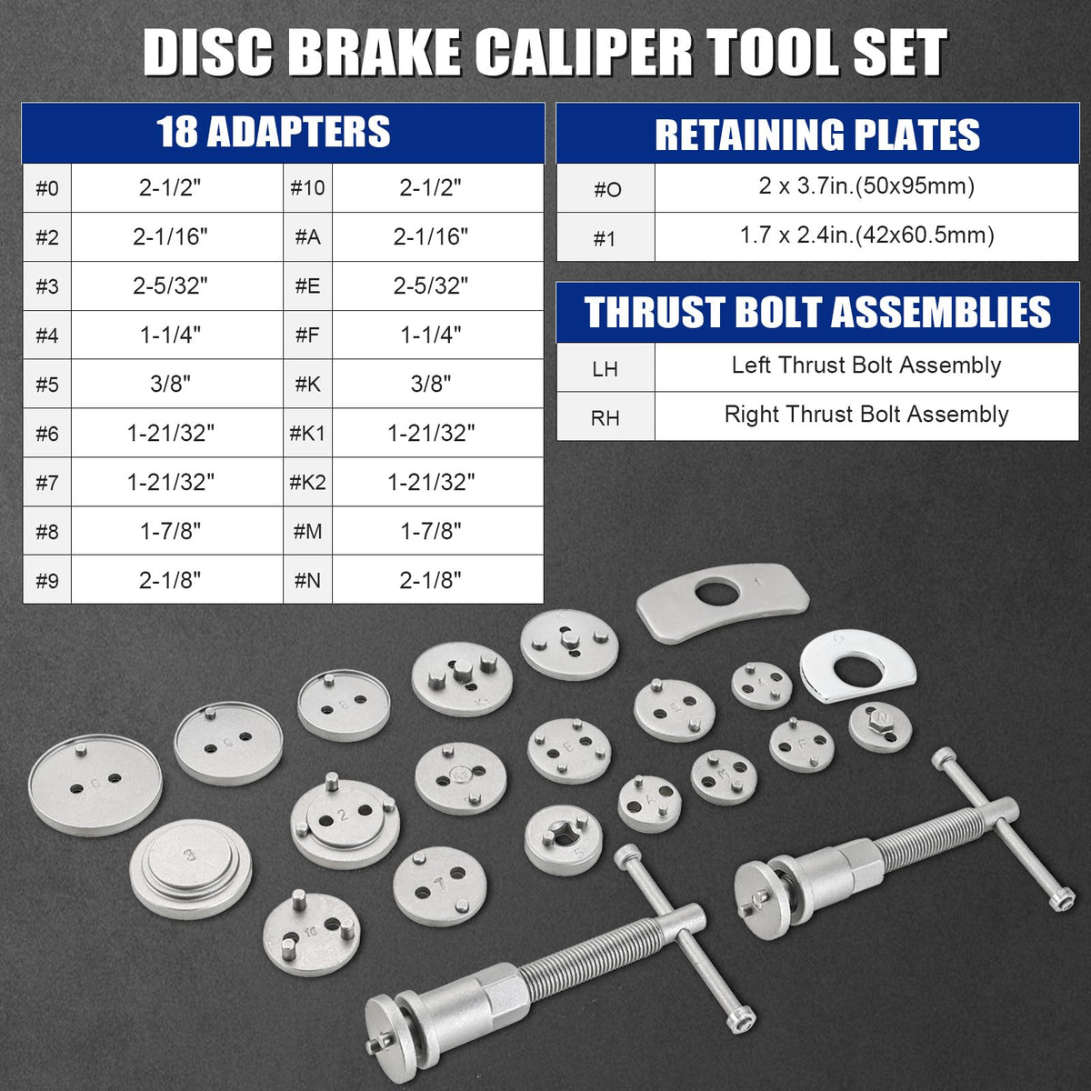 Heavy Duty Disc Brake Caliper Tool Set W66031