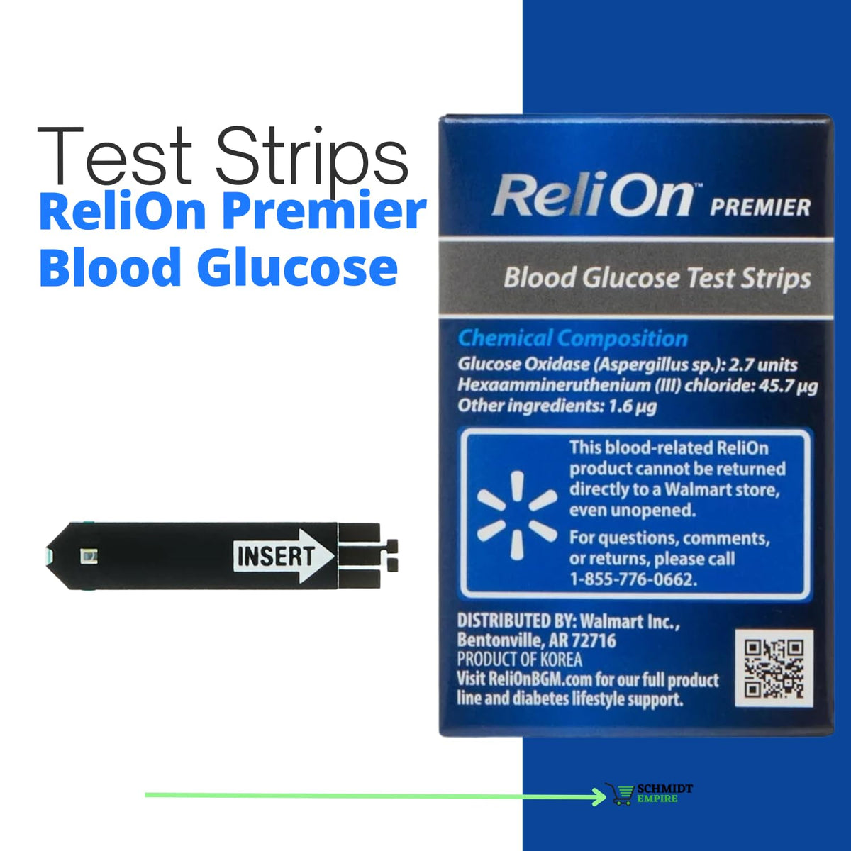 Blood Glucose Test Strips 50 Count F801