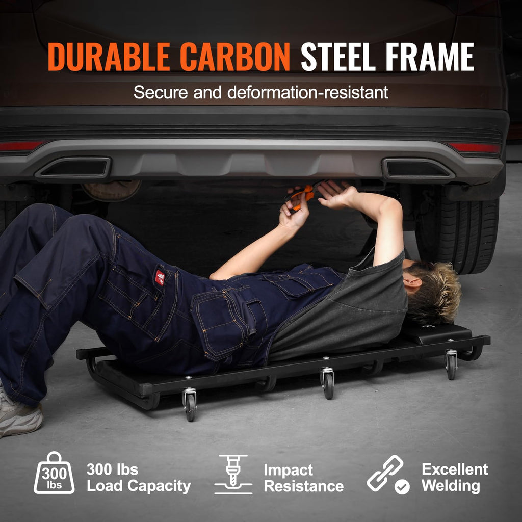 40-Inch 300 lbs Capacity Automotive Rolling Creeper with 6 Casters I8901