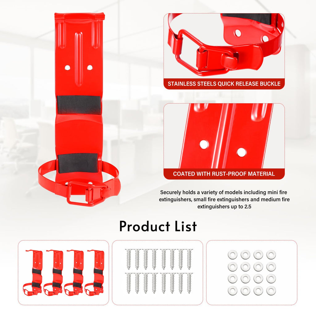 2.5LB Fire Extinguisher Mount Bracket Wall Mount J832386