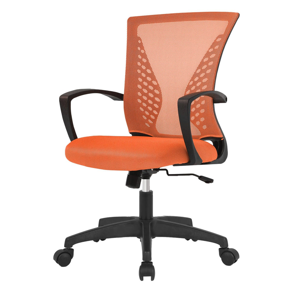 Orange Ergonomic Office Desk Chair with Armrest Q2315