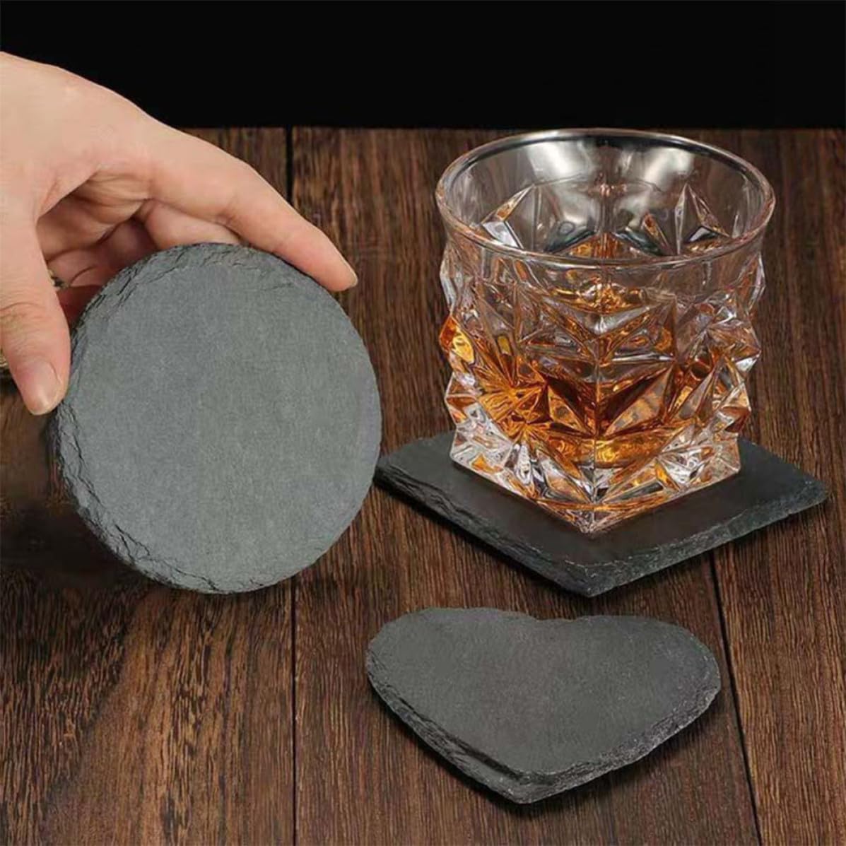 12pcs Natural Stone Table Coasters Z76452