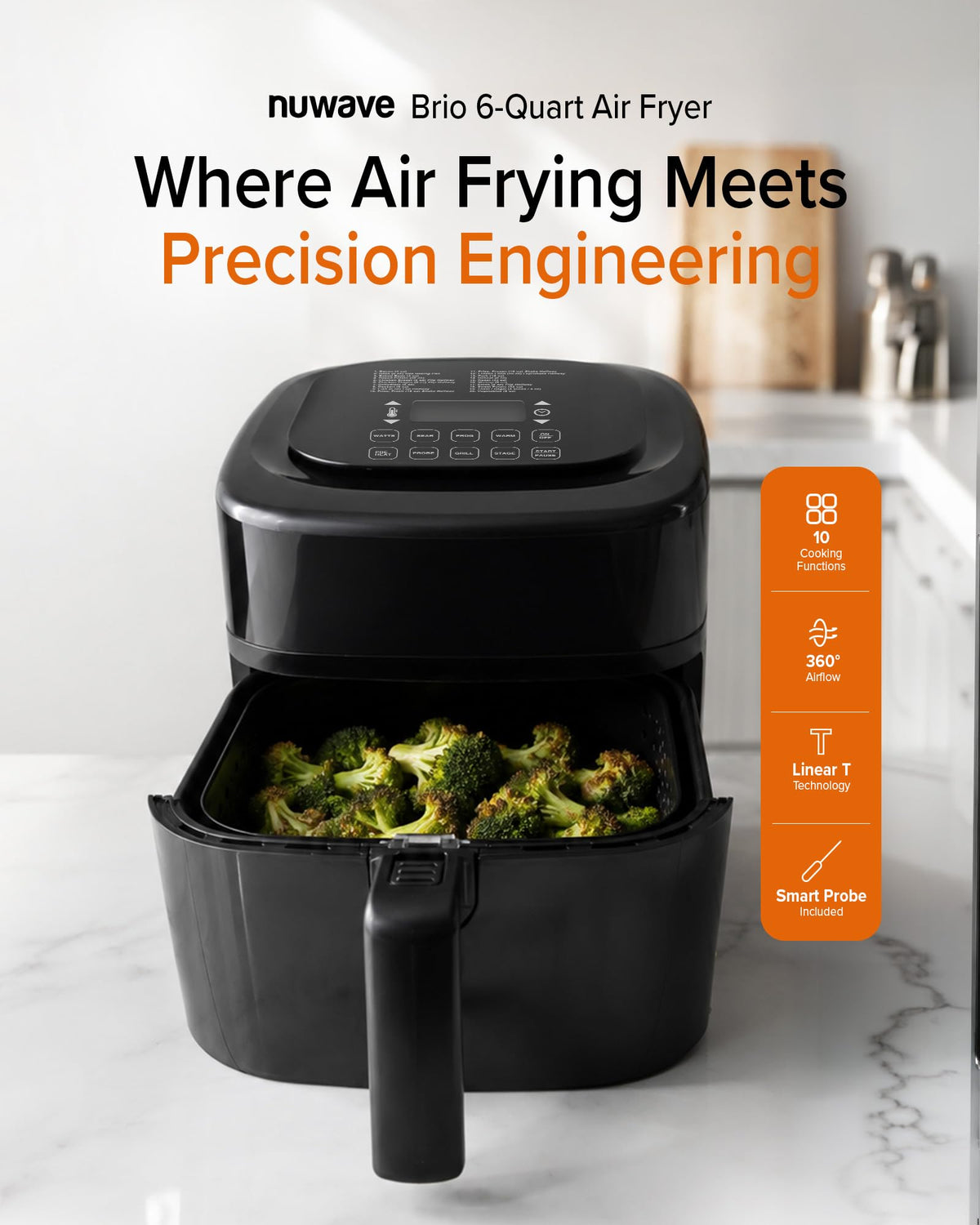 10-in-1 Air Fryer with Smart Probe D891