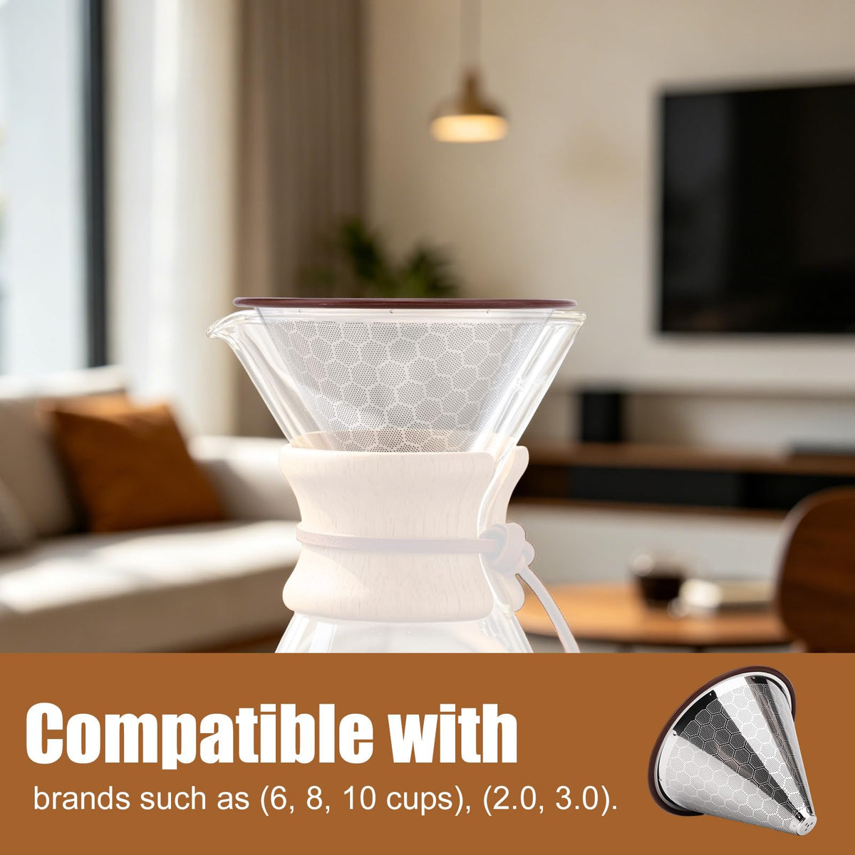 Reusable Stainless Steel Coffee Filter Z3310