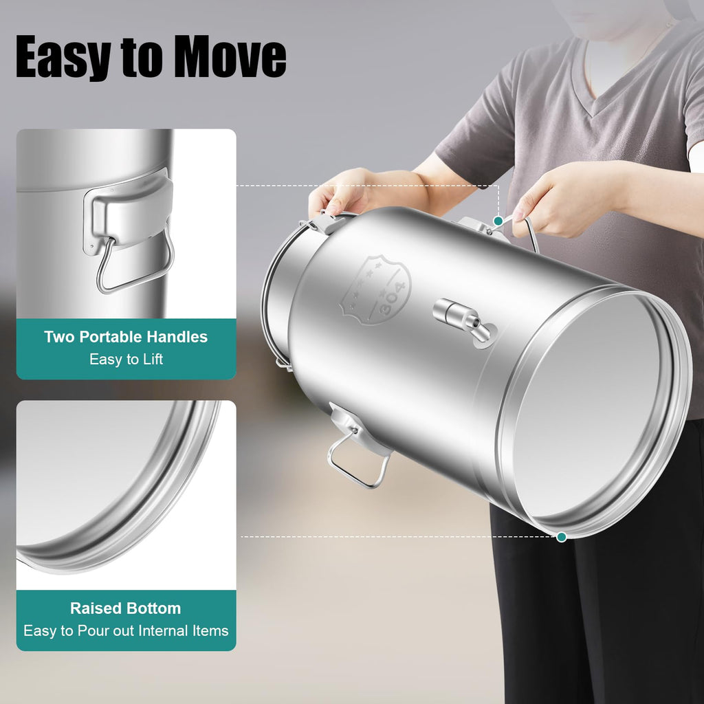 35L Stainless Steel Milk Can with Faucet B160