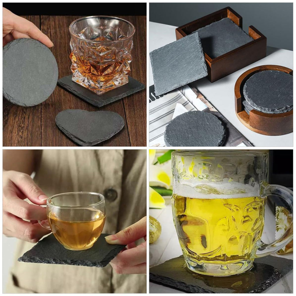 12pcs Natural Stone Table Coasters Z76452