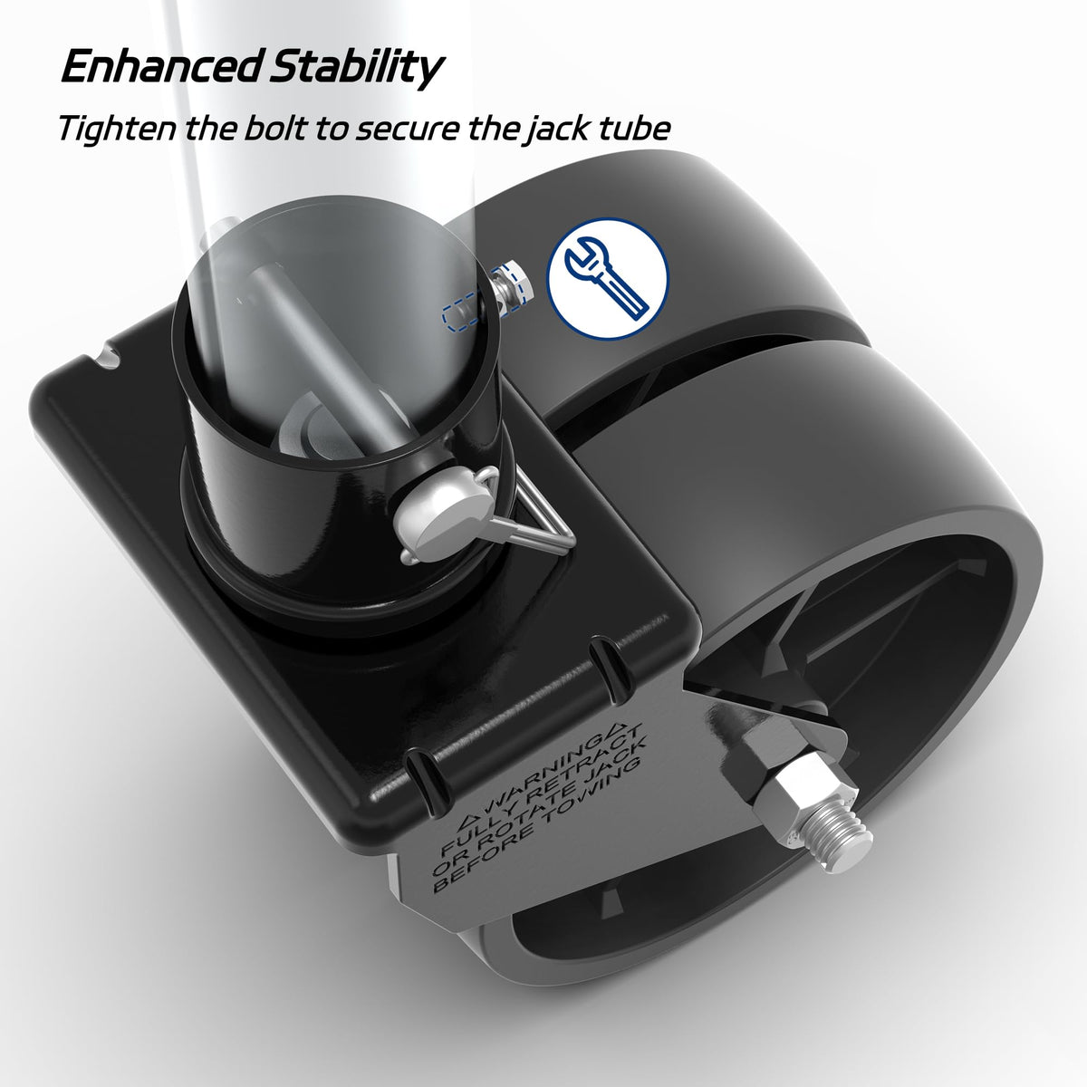 Dual 6" Trailer Jack Swivel Caster Wheel V2429