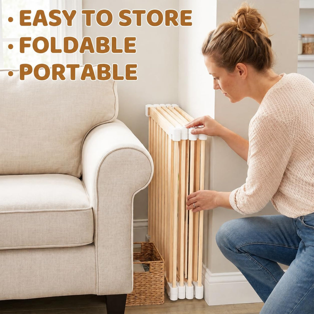 Foldable Wooden Baby Playpen with Adjustable Size and Shape E739