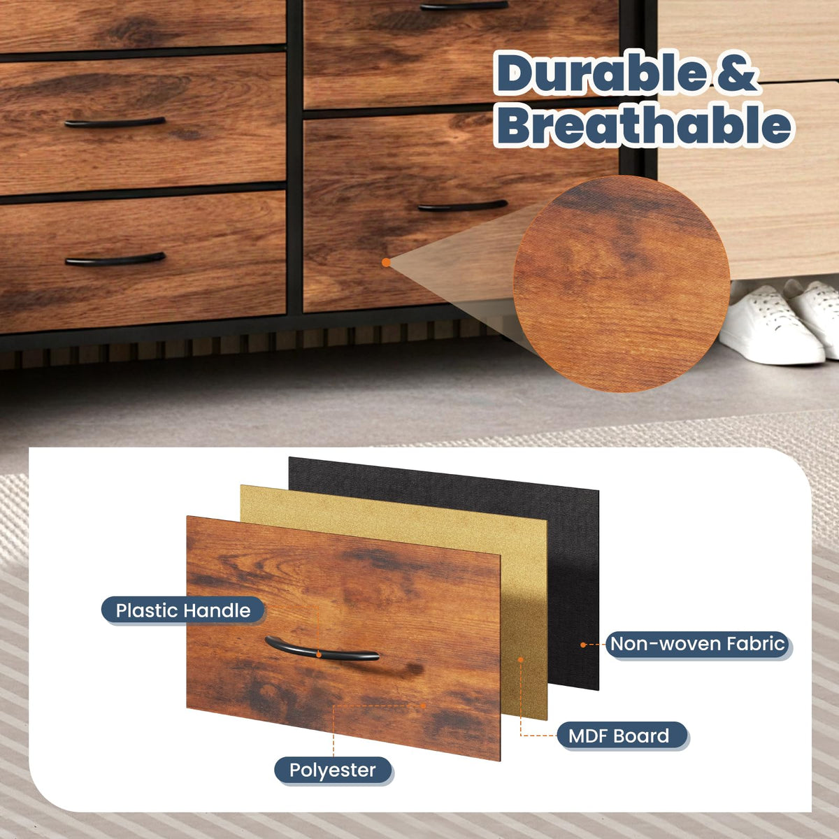 5 Drawer TV Stand O8016