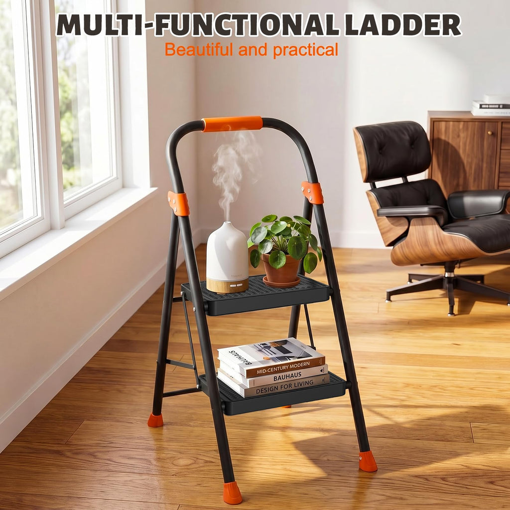 Heavy Duty 2 Step Ladder with Safety Lock F58900