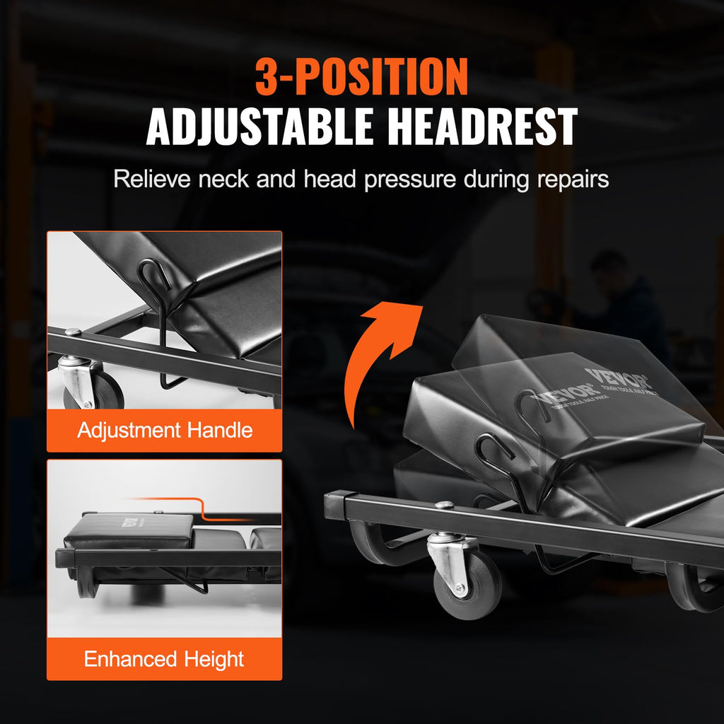 40-Inch 300 lbs Capacity Automotive Rolling Creeper with 6 Casters I8901