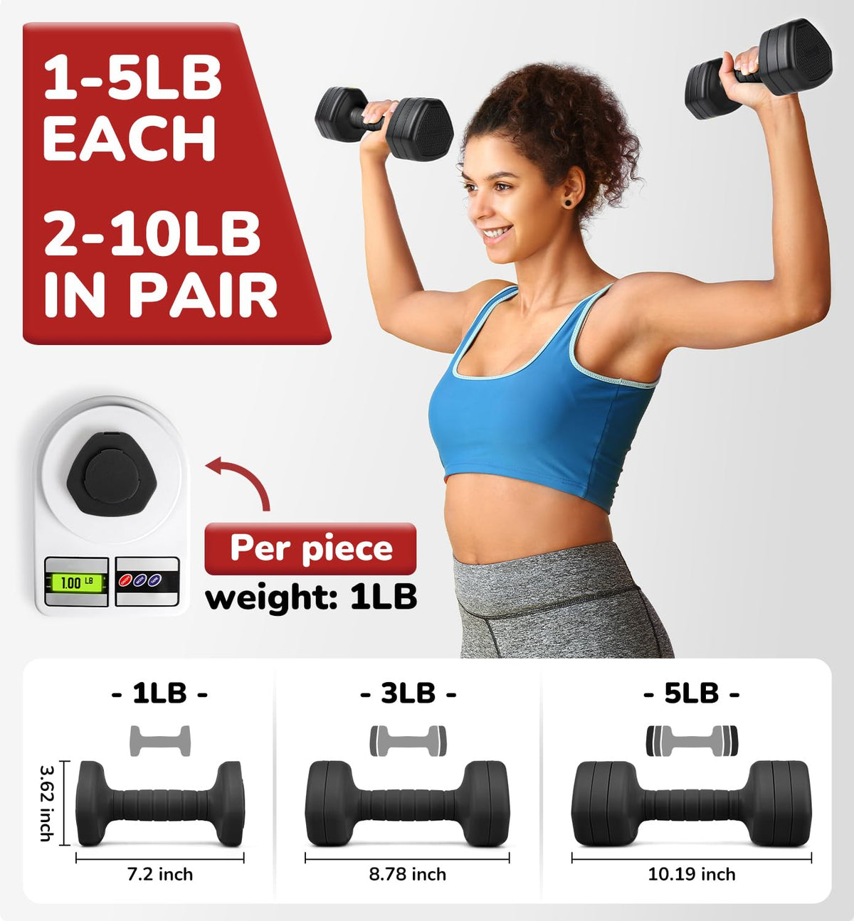 Adjustable Dumbbell Set of 2 Y4141