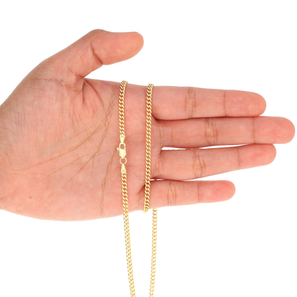 14k Yellow Gold Cuban Chain Necklace M79533