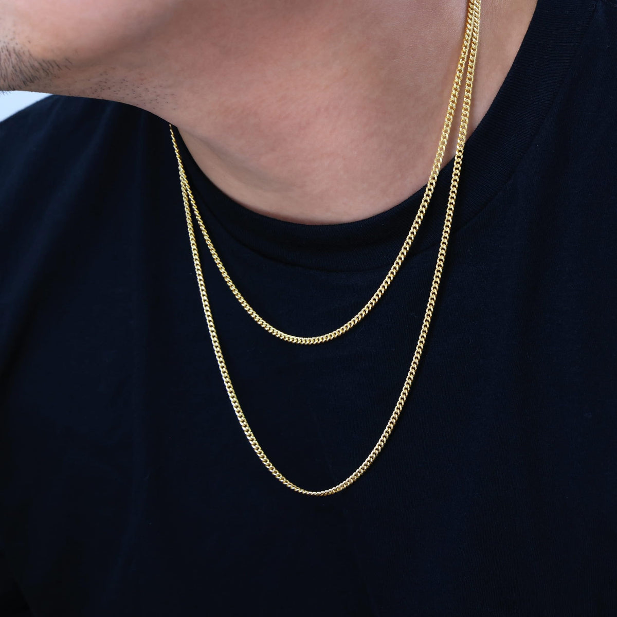 14k Yellow Gold Cuban Chain Necklace M79533