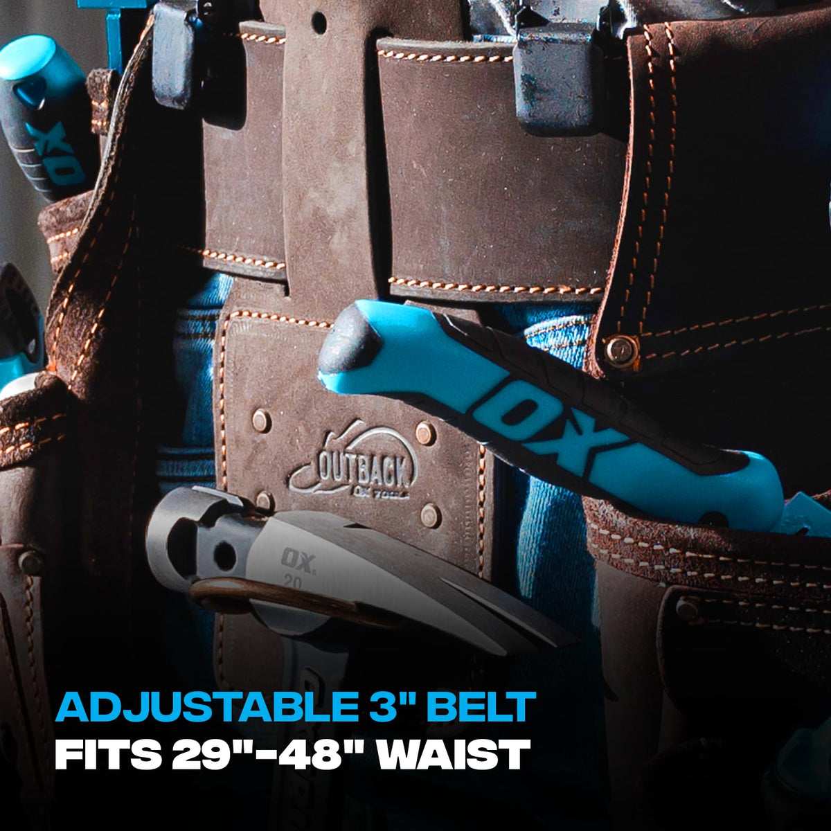 Leather Tool Belt with Suspenders Size L G803563