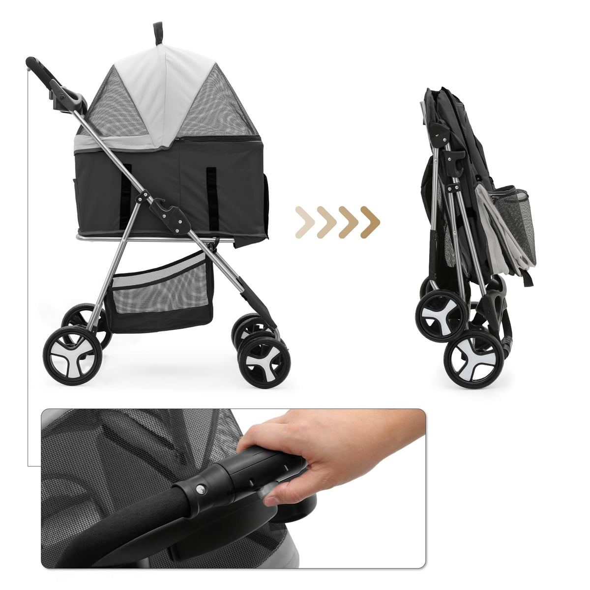 Foldable Pet Stroller H36545
