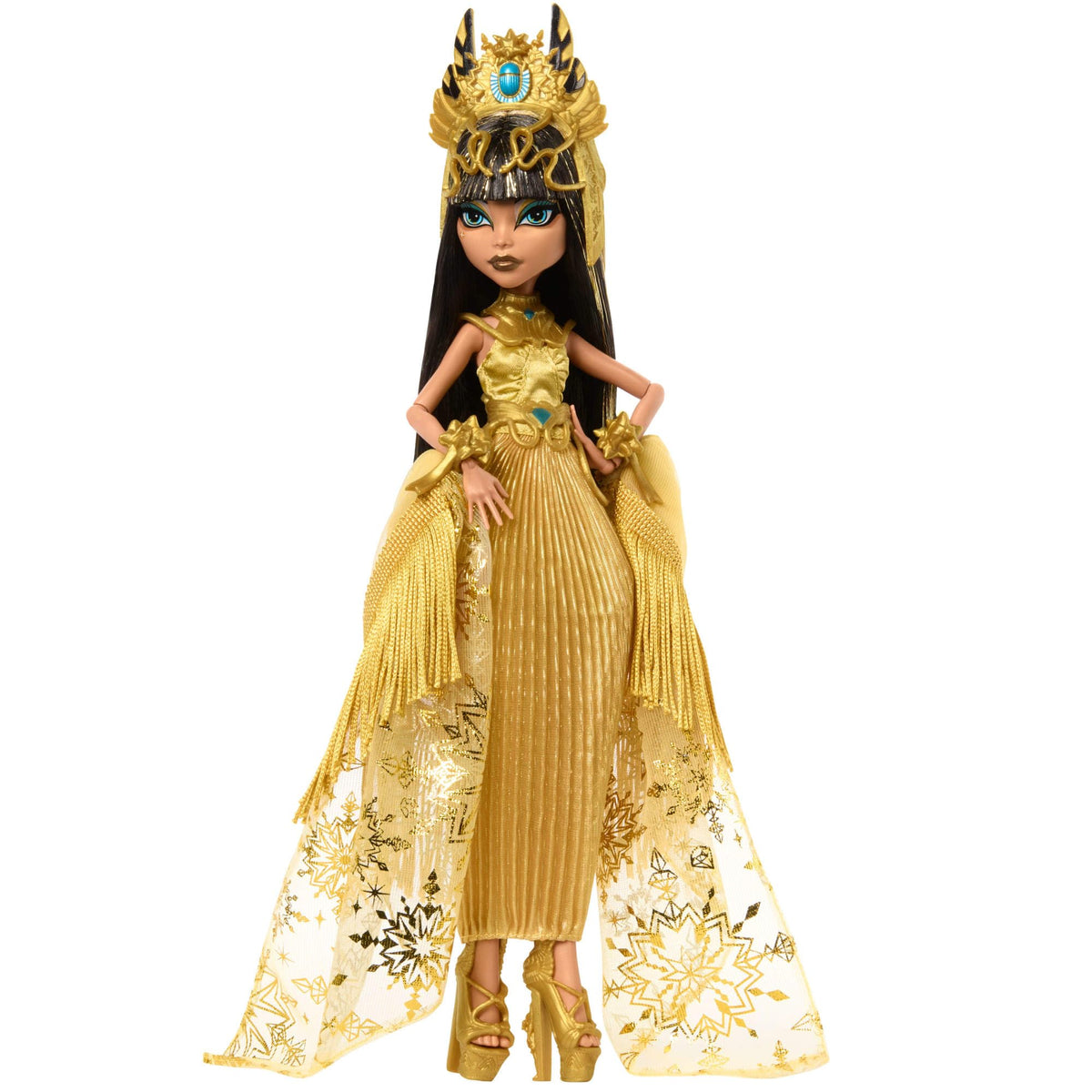 Collectible Doll in Golden Gown with Fringe Shawl G84559