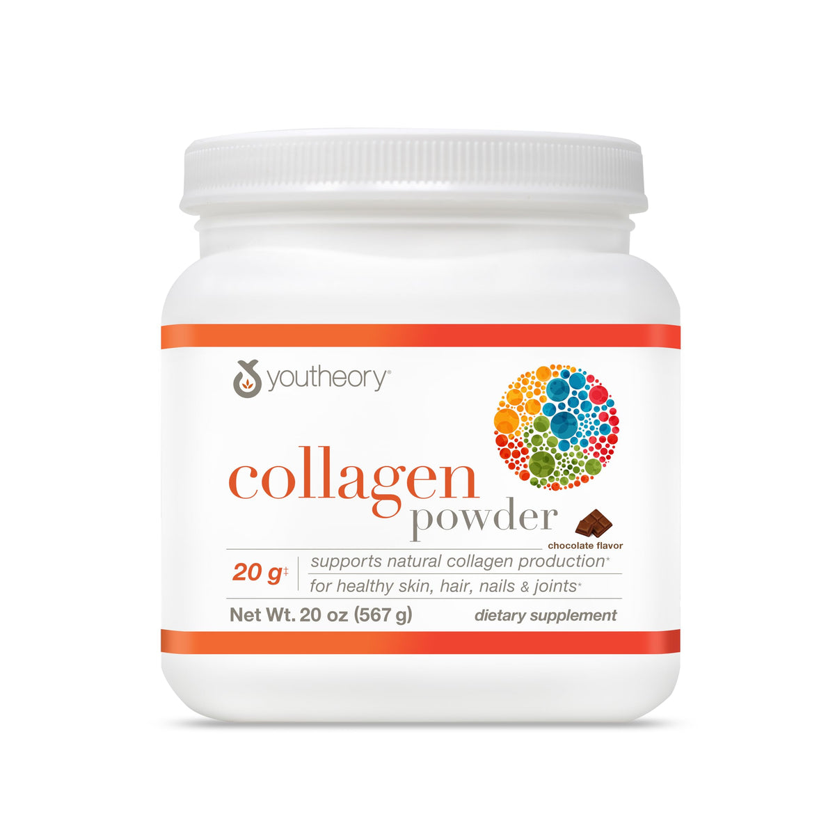 Collagen Powder, Chocolate, 20 oz H83011