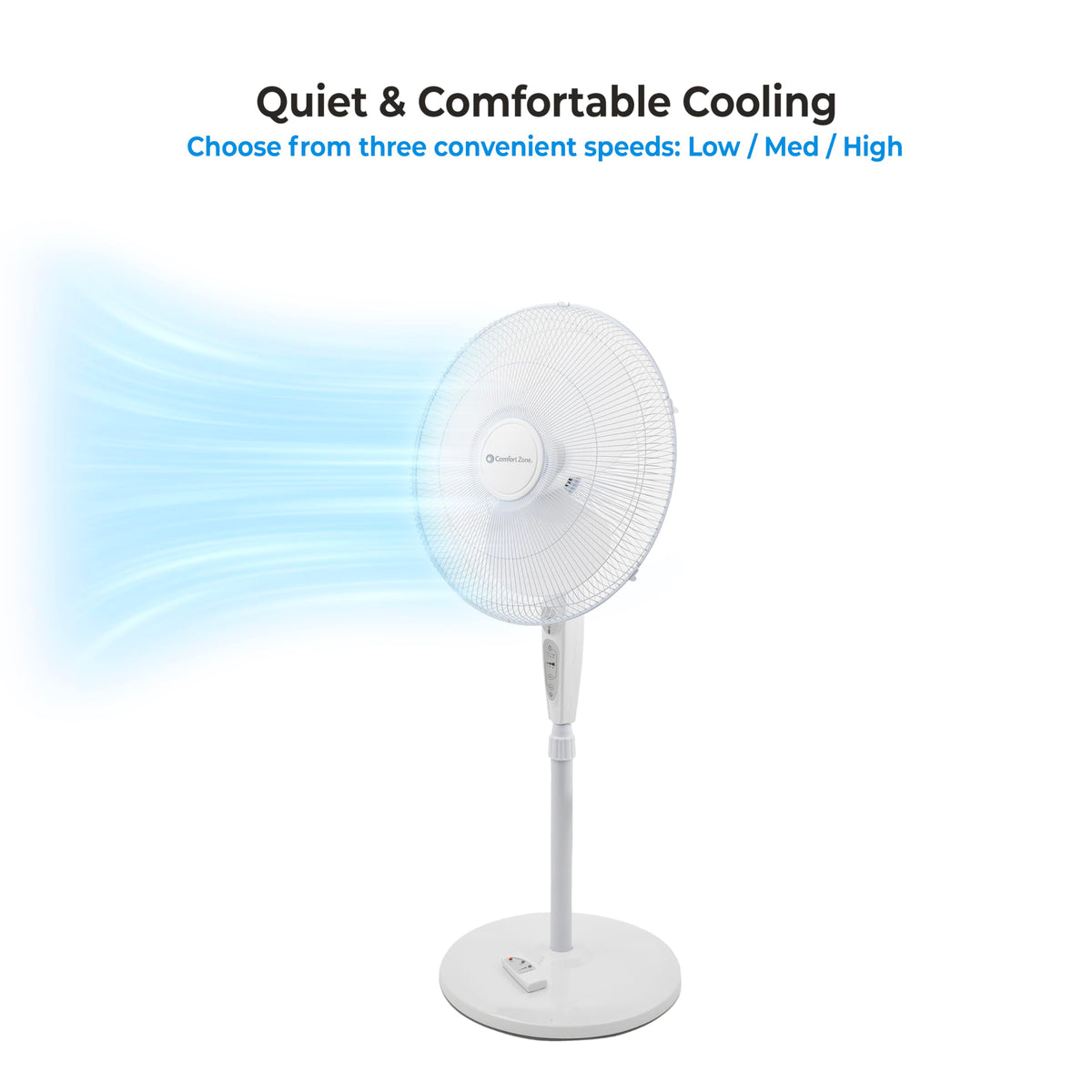 18-Inch Oscillating Pedestal Fan with Remote Control V66407