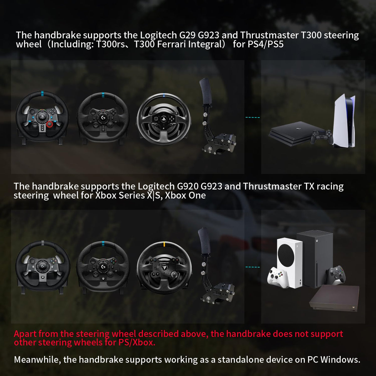 Sim Racing Handbrake with Table Clamp H98802