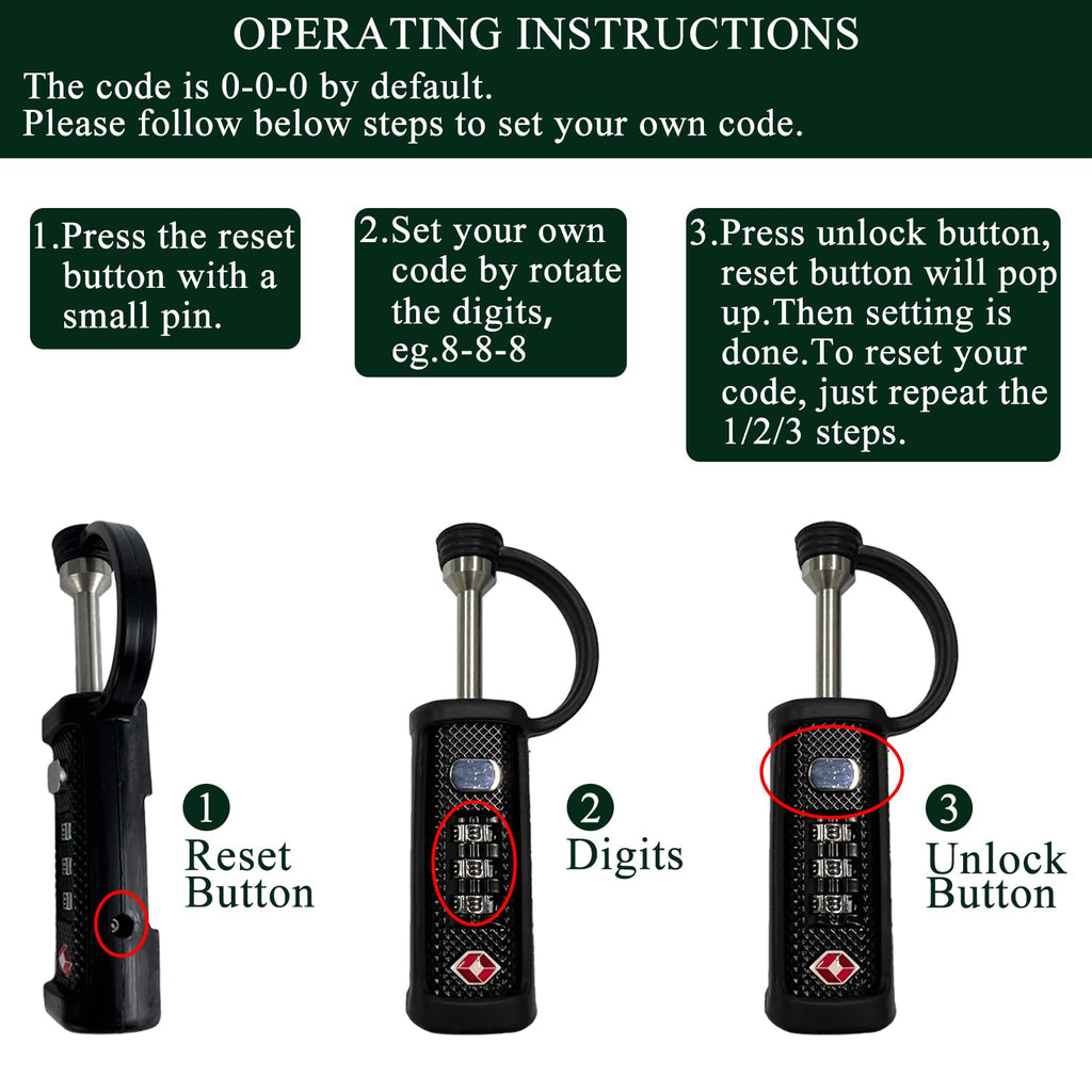 3-Dial Combo Padlock C119293