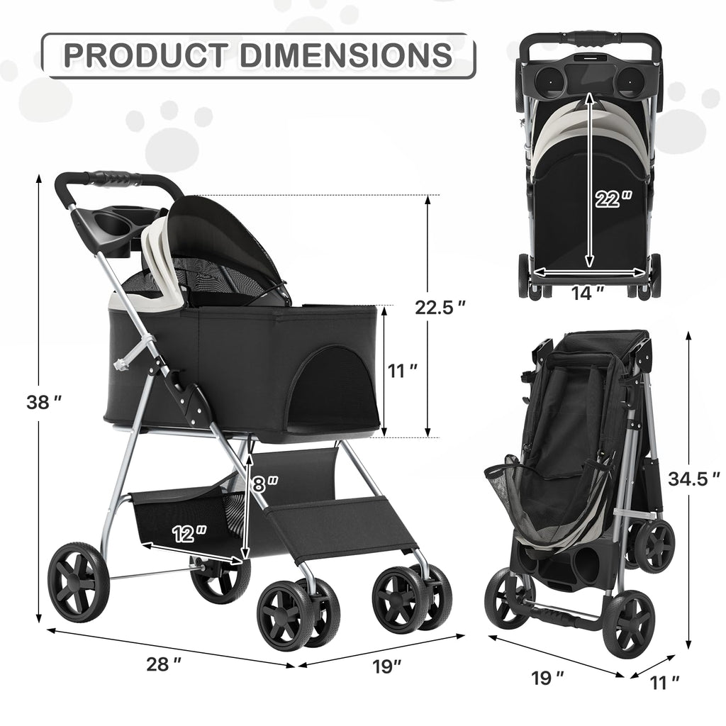 Foldable Pet Stroller H36545
