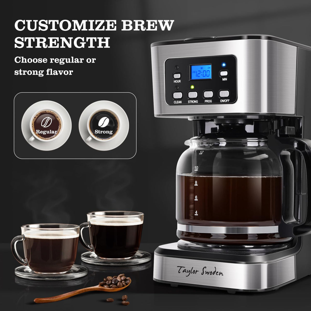12-Cup Programmable Coffee Maker K61648