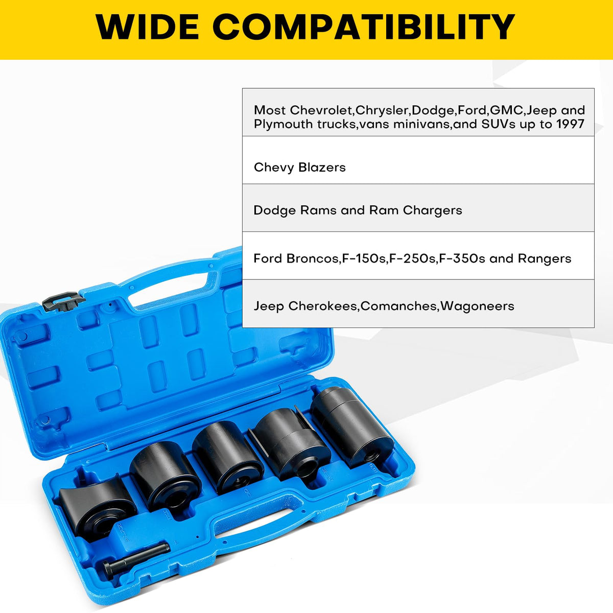 14PCS Ball Joint Remover Installer Adapter Tool Set J710505