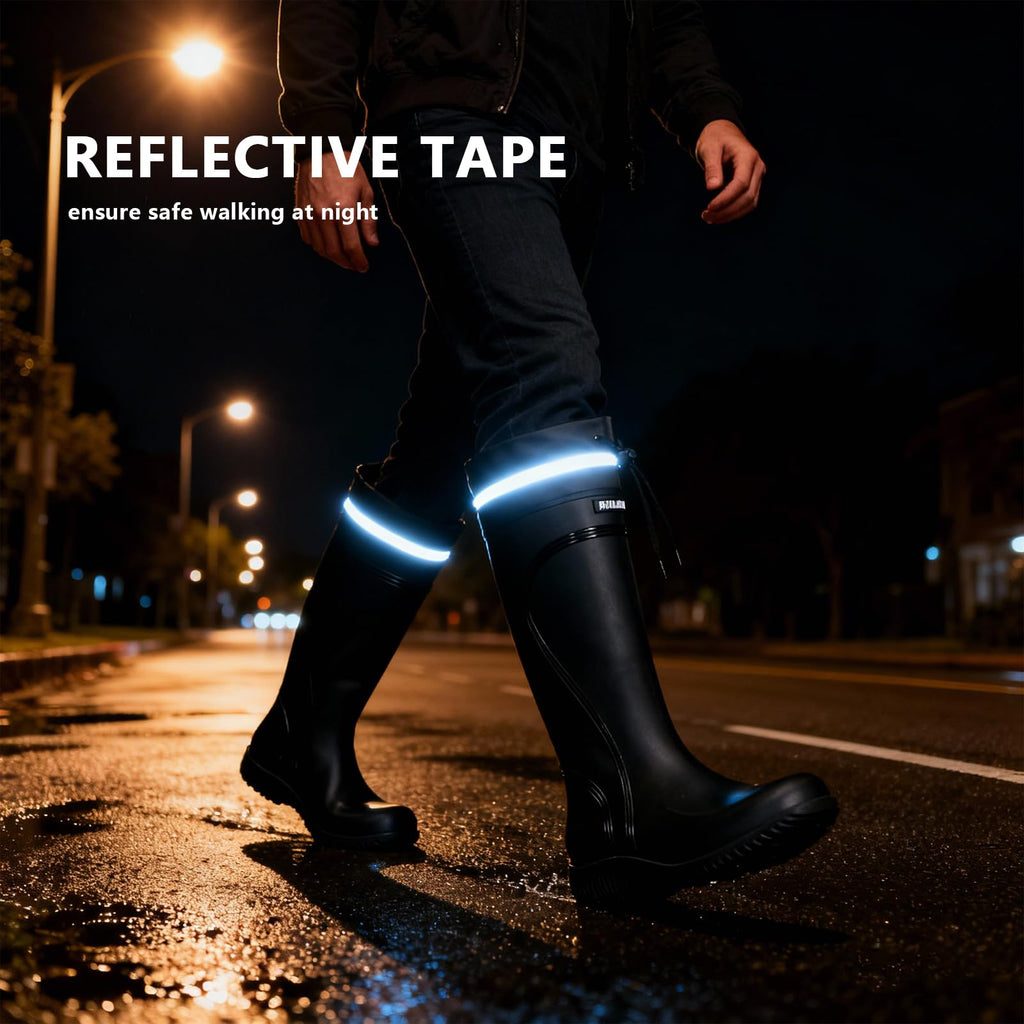 Waterproof Knee High Rubber Rain Boots S261