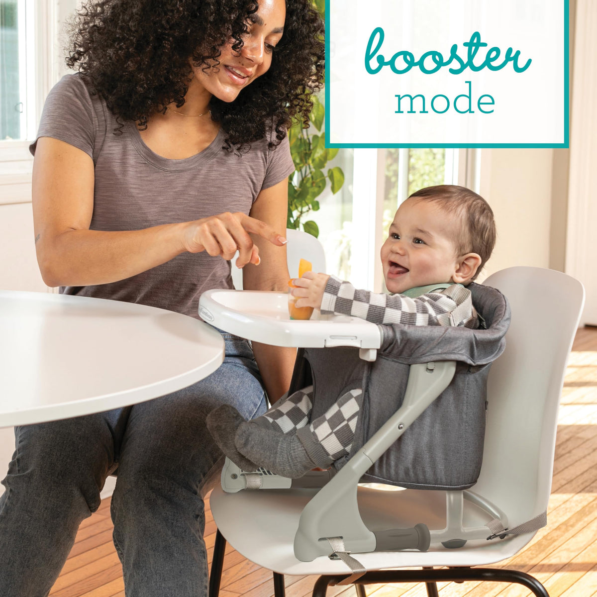 Gray Travel Booster High Chair & Seat J90084