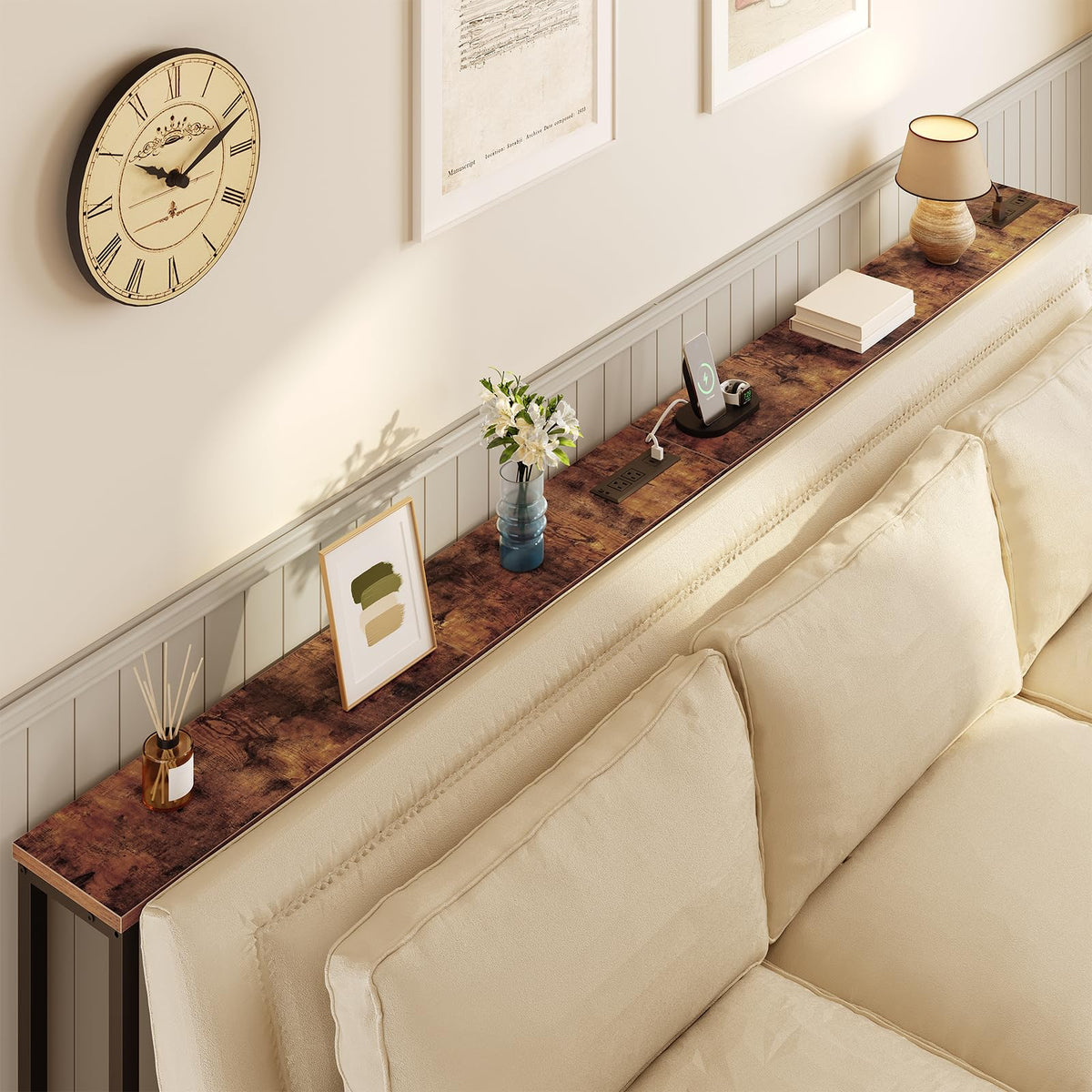 47.2" Narrow Console Table with Power Outlet J871