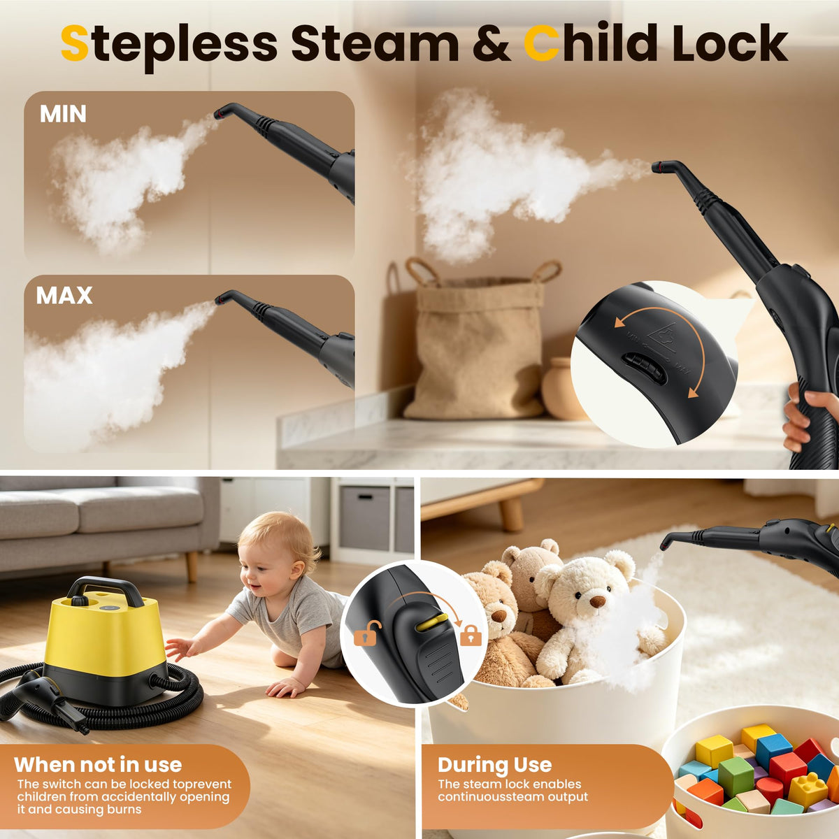 Steam Cleaner with 52oz Tank I889616