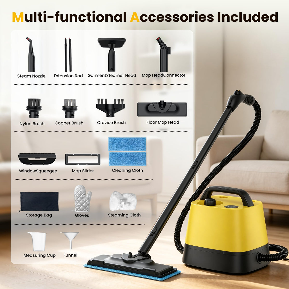 Steam Cleaner with 52oz Tank I889616
