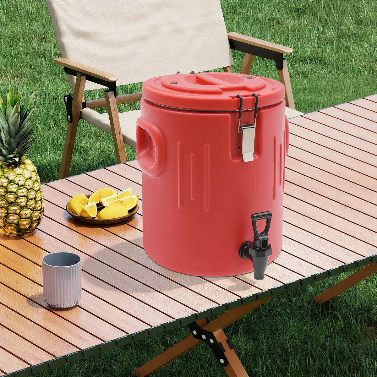 Insulated Beverage Dispenser with 304 Steel Interior R508