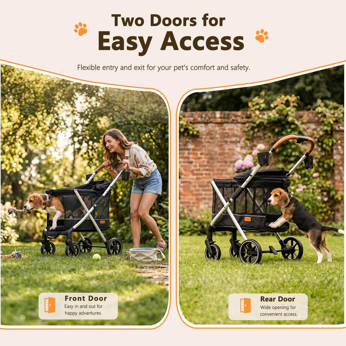 Lightweight Aluminum Dog Stroller U70243