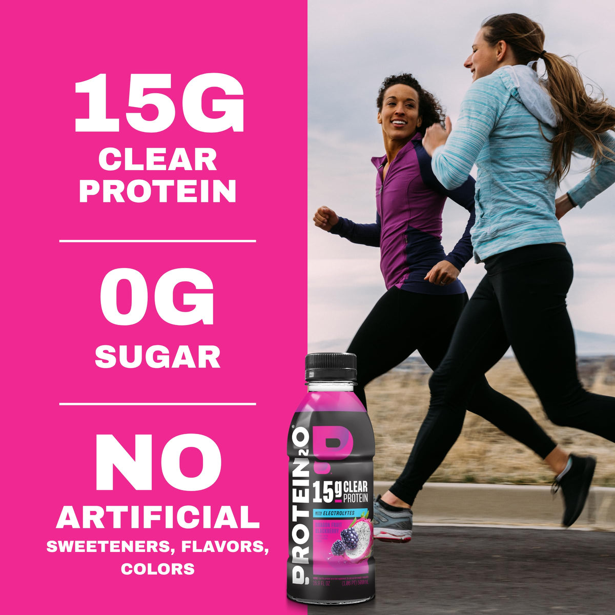 Clear Whey Protein Isolate and Electrolyte Drink 15g Protein 16.9 Fl Oz 12 Count H6893