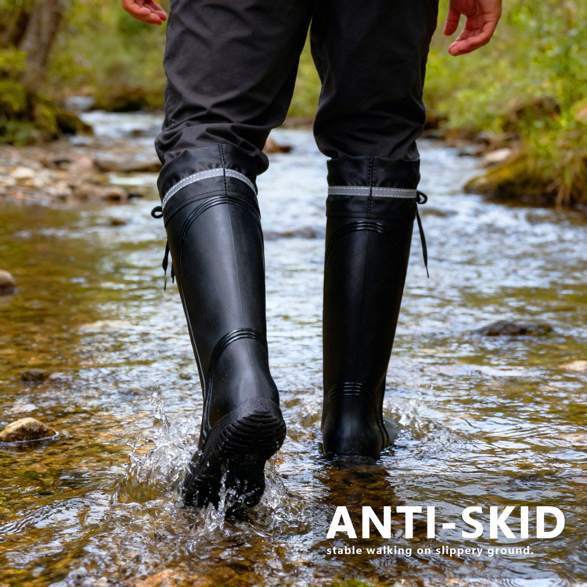 Waterproof Knee High Rubber Rain Boots S261