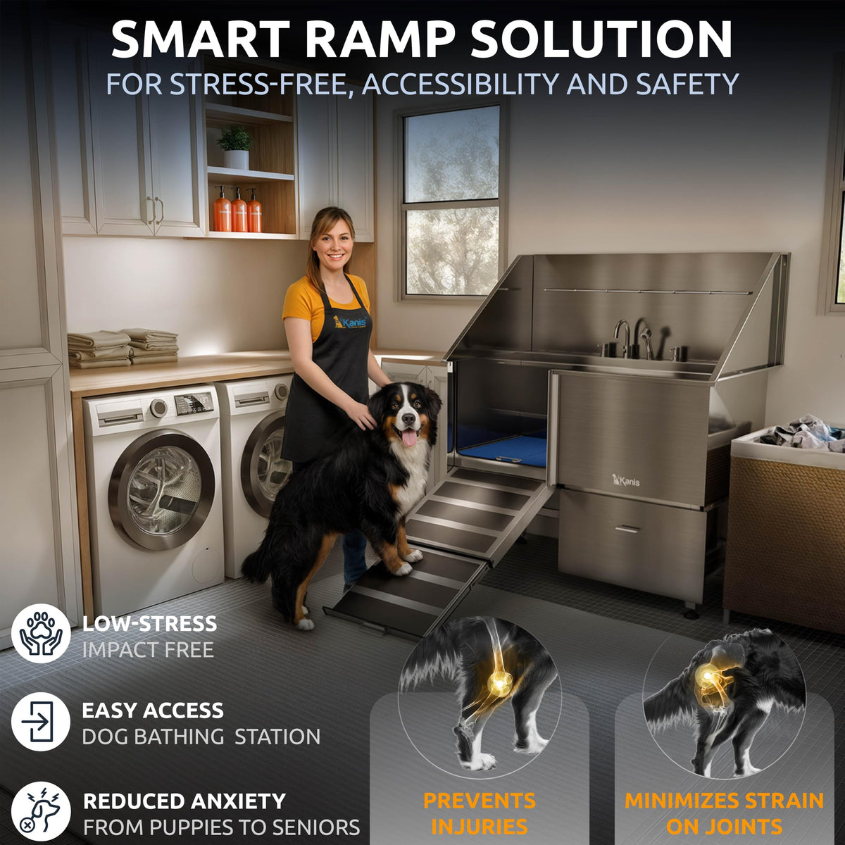 304 Stainless Steel Pet Wash Sink B65382