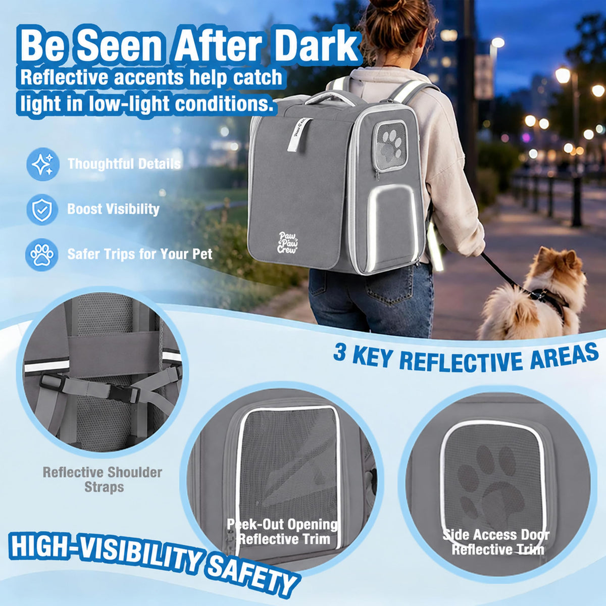 Rolling Pet Carrier Backpack T3566