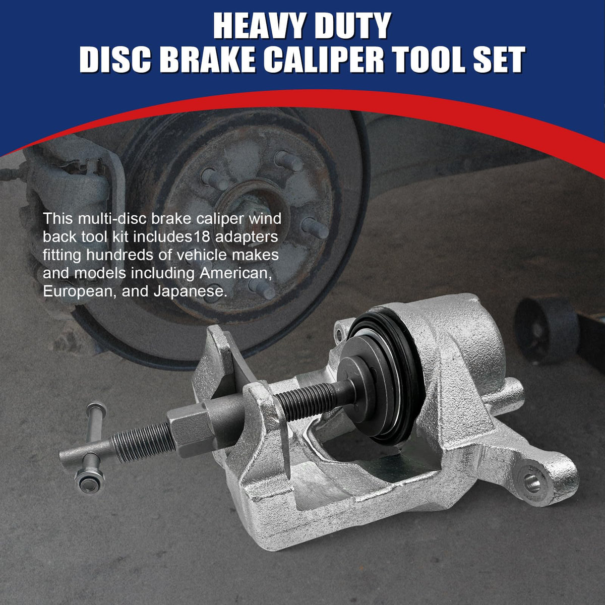 Heavy Duty Disc Brake Caliper Tool Set W66031