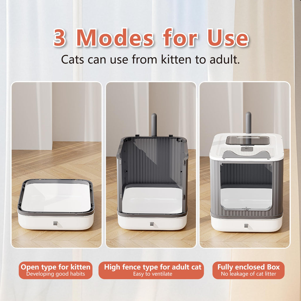 Covered Cat Litter Box with Lid B7612