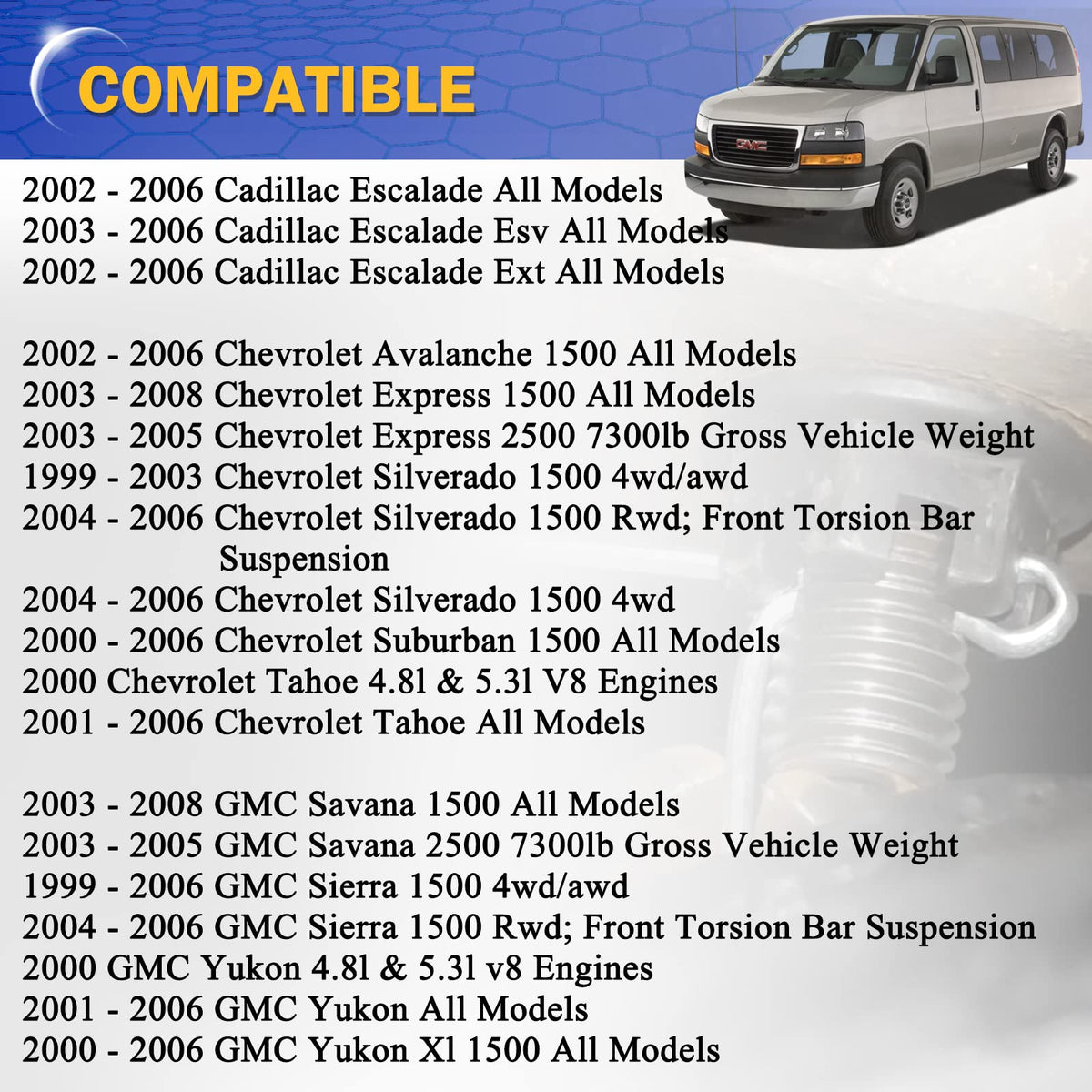 Zinc-Nickel Alloy Front Upper & Lower Ball Joints B3274