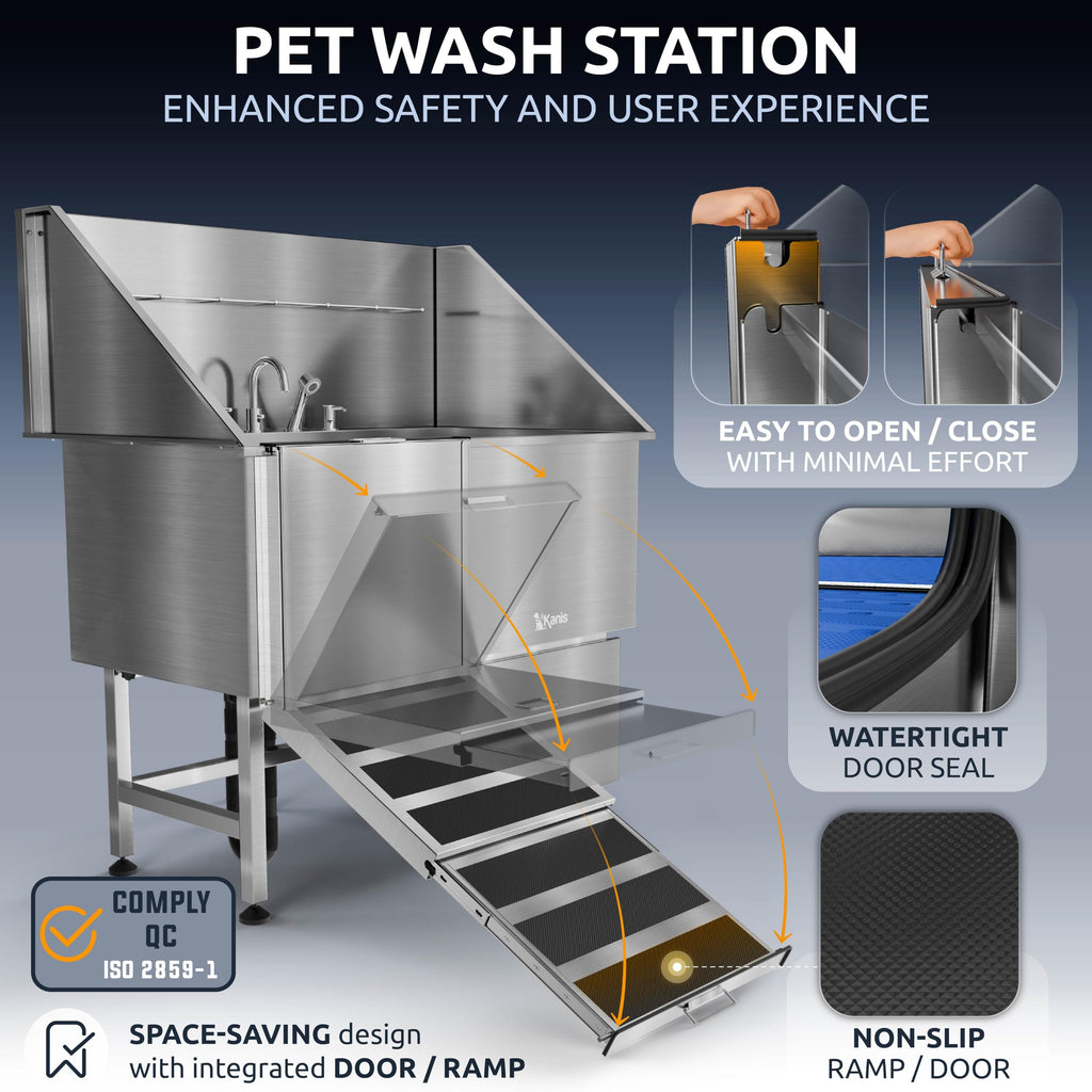 304 Stainless Steel Pet Wash Sink B65382