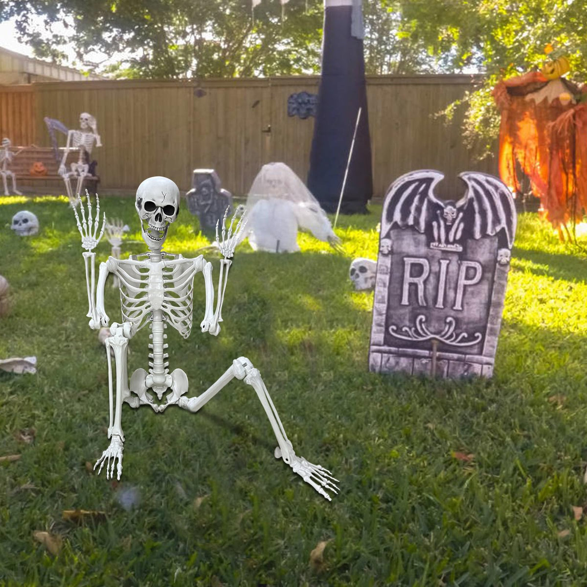5.4Ft Posable Life Size Human Skeleton R105081