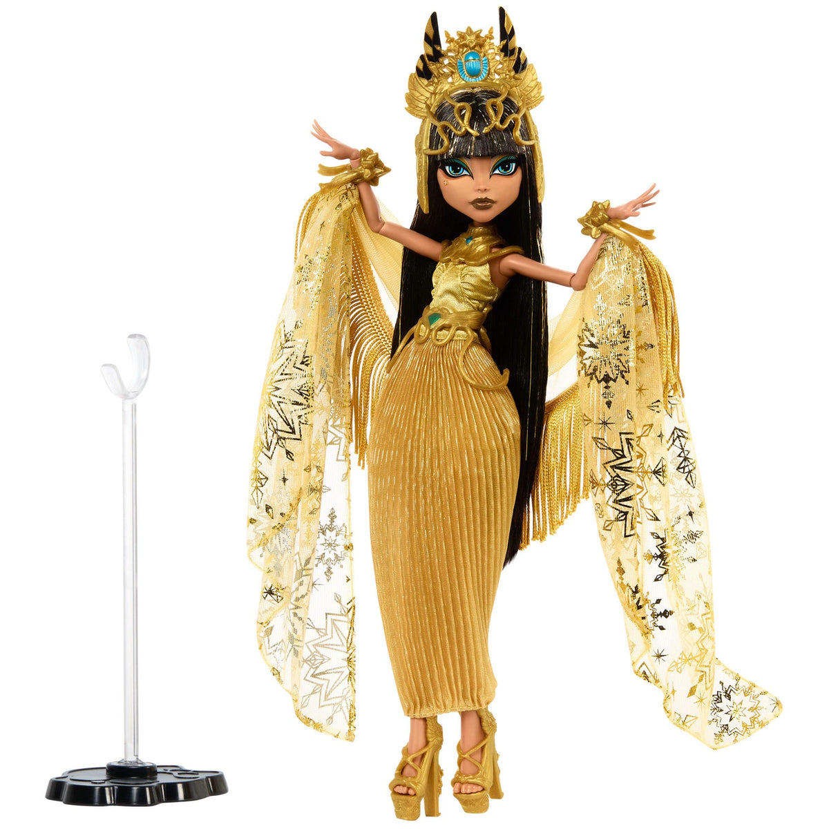 Collectible Doll in Golden Gown with Fringe Shawl G84559